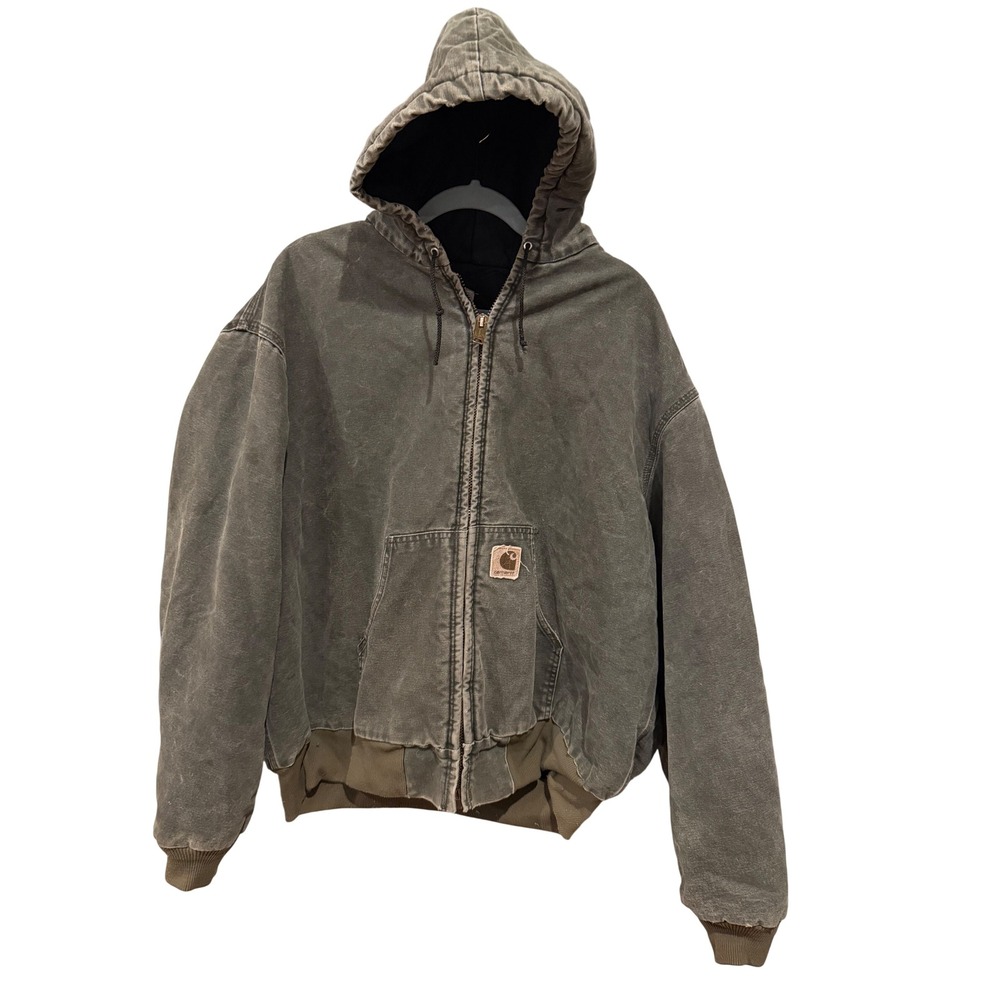 Carhartt Vintage J130 Moss Green Quilted  Lined Active Jacket 2XL